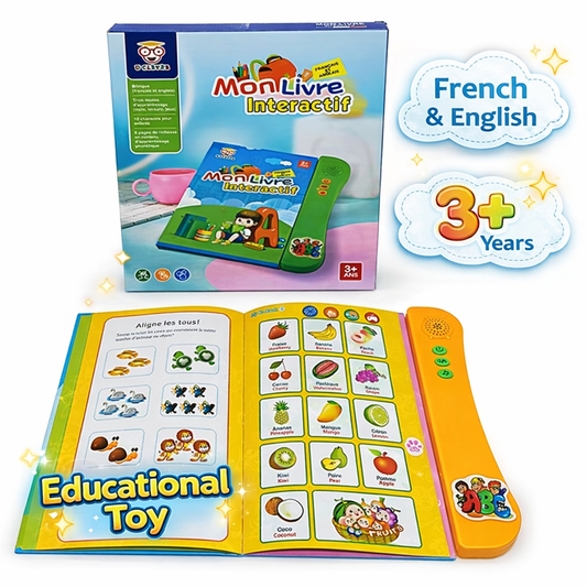 Mon Livre Interactif – Bilingual French & English Learning Book for Kids (3+)